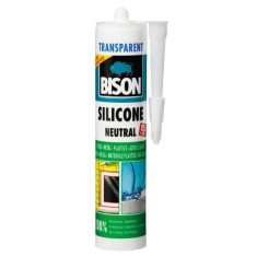 Silicon Neutral Bison, 280 ml, Transparent, Mastic Etansare de Inalta Calitate, Bison Silicone Neutral Silicon, Silicon Transparent Neutral, Adeziv Si foto