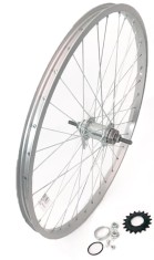 Roata bicicleta spate 24x1.5&ndash;1.75, aluminiu simplu, China, 36H, 14G