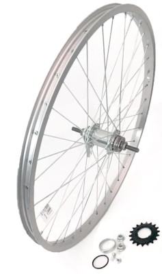 Roata bicicleta spate 24x1.5&amp;ndash;1.75, aluminiu simplu, China, 36H, 14G foto