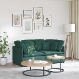 VidaXL Canapea modulară cu perne, verde &icirc;nchis, textil