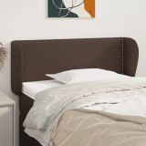 Cumpara ieftin Tăblie de pat cu aripioare maro 93x23x78/88 cm piele ecologică