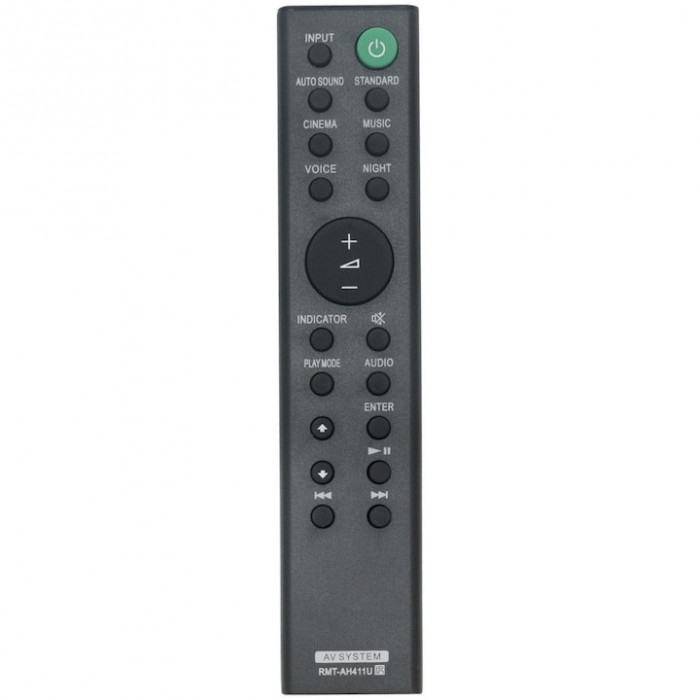Telecomanda pentru soundbar Sony RMT-AH411U, x-remote, Negru