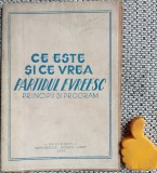 Brosura - Ce este si ce vrea Partidul Evreesc - evreiesc Principii si program 1945 editata de Partidul Evreiesc din Romania