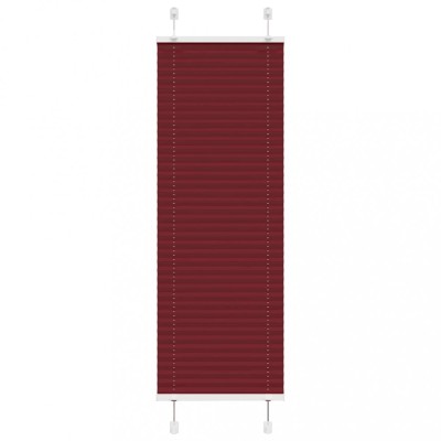 Jaluzea plisată Bordeaux Roșu 45x150 cm Lățime țesătură foto