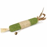 Jucărie de Ros pentru Pisici cu Catnip, Sisal și Pene, Verde, Natural
