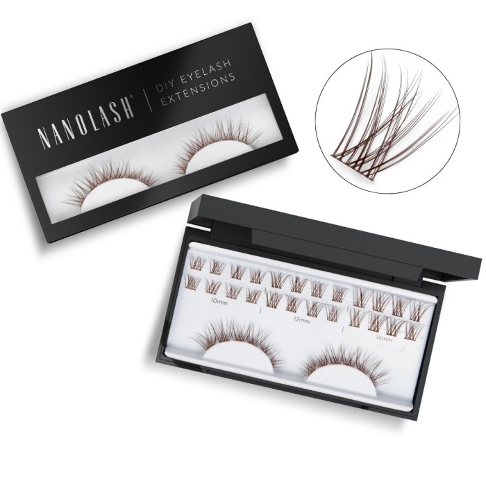 Gene false maro &icirc;n cluster pentru aplicare DIY acasă Nanolash CLASSY 36 buc