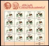Portugalia 1986 - Centenarul automobilului, minicoala neuzata