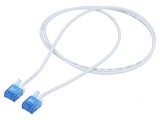 Cablul Patch U/UTP 6a 1m Alb LSZH 32AWG Aurit, Goobay