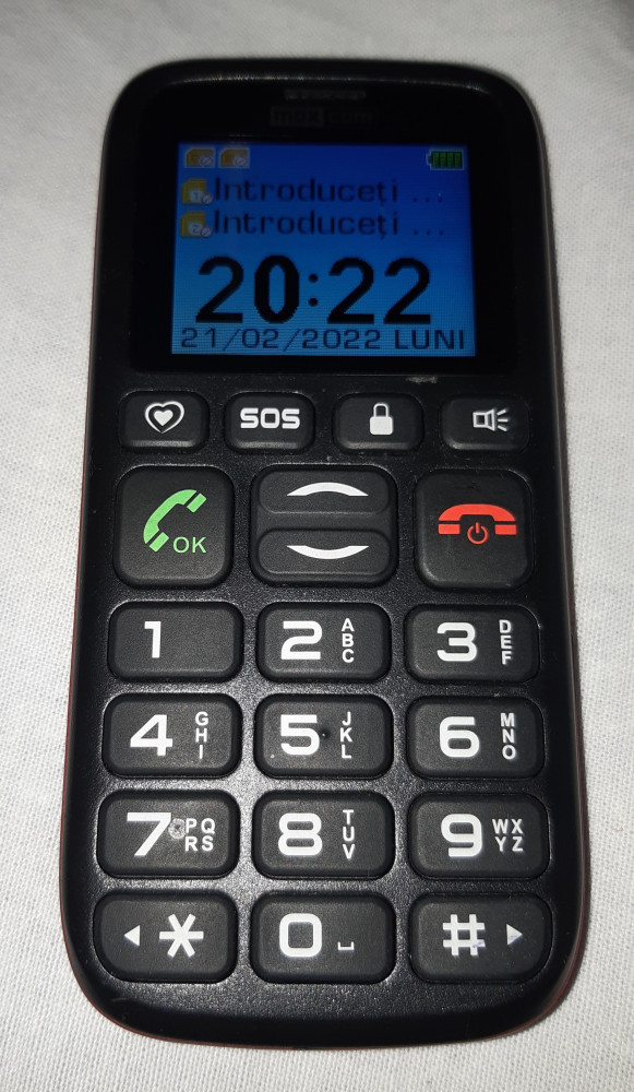 Telefon mobil cu butoane mari si SOS - MaxCom MM428BB, Negru, Neblocat |  Okazii.ro