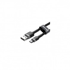 Cablu Universal Micro USB 2M / 1.5A - Baseus Cafule CAMKLF-CG1 Black/Gray