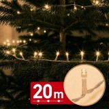Instalație de Crăciun LED, Phenom, 400 LED-uri alb cald, 20m, 8 jocuri lumini, IP44