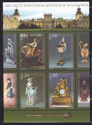 POLONIA 2005 ARTA PIESE DIN MUZEU BLOC MNH foto