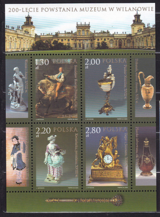 POLONIA 2005 ARTA PIESE DIN MUZEU BLOC MNH