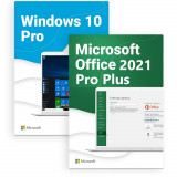 Cumpara ieftin Windows 10 Pro + Office 2021. DVD nou, sigilat. Licenta originala, pe viata