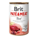 Hrana umeda pentru caini Brit Pate &amp; Meat cu Vita, 400g
