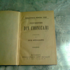 Povestiri din Cronicari , Ovid Densusianu