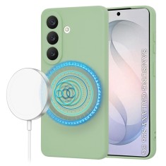 Husa silicon Samsung Galaxy S26 Asteroid GSM SoftFlex MagSafe, verde deschis