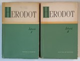 ISTORII , VOLUMELE I - II de HERODOT , 1961 *EDITIE BROSATA