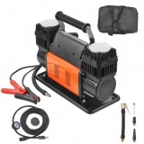Compresor auto off-road portabil, 10 Bar, 300 l/min, Furtun 8 m, Alimentare borne baterie auto, Oem