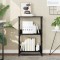 vidaXL Bibliotecă, negru, 50x33x82 cm, lemn prelucrat 835264