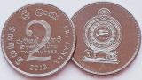 1635 Sri Lanka 2 Rupees 2013 km 147 UNC, Asia