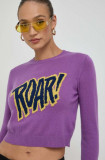 MAX&amp;Co. pulover de lana femei, culoarea violet, light, Max&amp;Co.