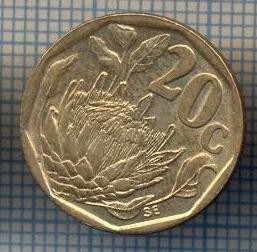 AX 932 MONEDA- AFRICA DE SUD - 20 CENTS -ANUL 1993 -STAREA CARE SE VEDE foto