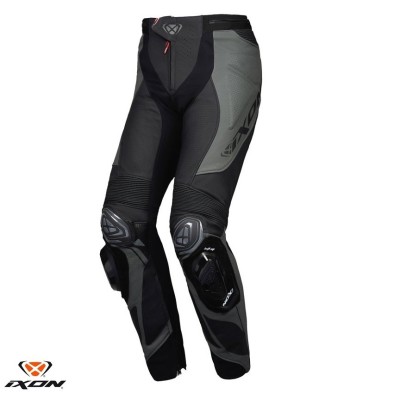 Pantaloni pentru scuter - motocicleta barbati piele Racing Ixon vara model Vortex 3 MS culoare: negru Negru XXL foto