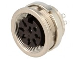 Conector M16 Soclu Mamă 8 PIN 100V IP65/IP67