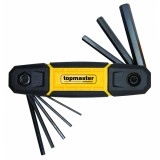Set chei imbus pliabile 8 piese 1.5-8 mm din otel CR-V Topmaster