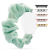Curea textila elastica, compatibila Apple Watch 9|8|7|6|5|4|3|2|1 Series, 41mm|40mm|38mm, Scrunchies 14