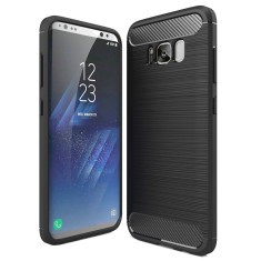 Husa Compatibila cu Xiaomi Poco X3 / X3 NFC / X3 Pro, Textura Fibra de Carbon, Negru foto