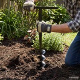 Burghiu de sol cu m&acirc;ner 80 mm cu tub prelungitor 5 m, oțel 270539