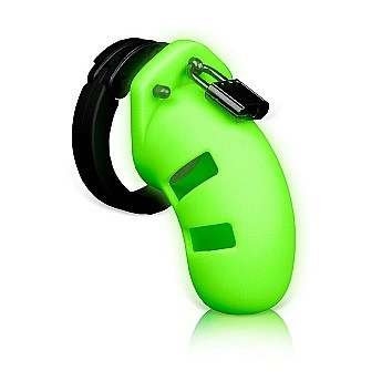 Cusca de Castitate Glow in the Dark, Verde Neon foto