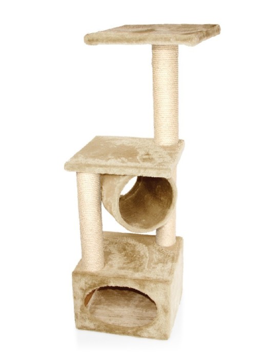 Casuta &amp; Stalp bej 35/35/109 cm