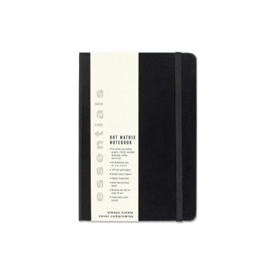 Esstentials Large Black Dot Matrix Notebook (Diary, Journal) foto
