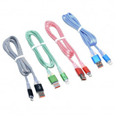 Cablu Panzat USB tata la Mufa Iphone (Lihting) cu Led D8-32I foto