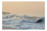 Tablou Canvas pe teme de Apus și Ocean, scenă naturală a coastelor, 39 x 26 cm, CMCLASS