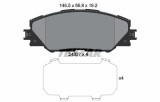 Set placute frana disc Toyota Auris, Mirai, Prius Plus, Rav 4 III, Rav 4 IV Motor 1.8 Hybrid, 1.8 Hybrid, 1.8 Hybrid, 57x146.5x18.2mm, OE 0446502230