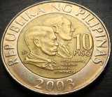 Cumpara ieftin Moneda bimetal 10 PISO - FILIPINE, anul 2003 * cod 4722 A, Asia