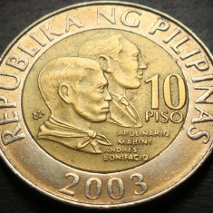 Moneda bimetal 10 PISO - FILIPINE, anul 2003 * cod 4722 A