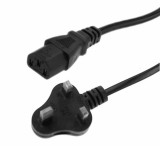 Cablu UK alimentare PC 1.5 m, Active, mufa 3 pini, negru