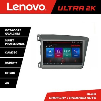 Navigatie Honda Civic 2012-2015 M-132 Octa Core Android Radio Bluetooth GPS WIFI/4G DSP 2K 8+128GB 360 Toslink CarStore Technology foto