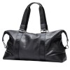 Geanta voiaj, fitness, BUSY LDY&GTM® Maverick, piele naturala, compartiment laptop, unisex, capacitate mare, neagra