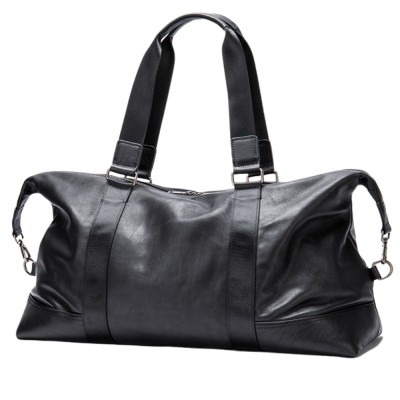 Geanta voiaj, fitness, BUSY LDY&amp;amp;GTM&amp;reg; Maverick, piele naturala, compartiment laptop, unisex, capacitate mare, neagra foto