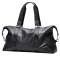 Geanta voiaj, fitness, BUSY LDY&amp;GTM&reg; Maverick, piele naturala, compartiment laptop, unisex, capacitate mare, neagra