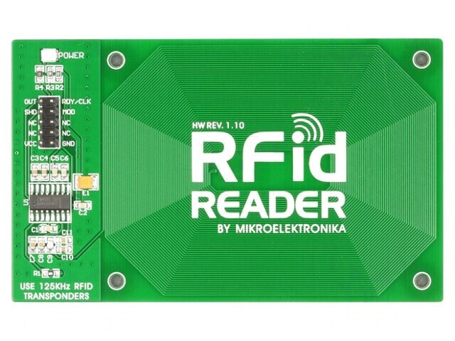 Placă de Expansiune RFID Reader 125kHz IDC10