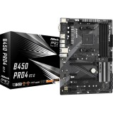 Placa de baza B450 Pro4 R2.0, AM4, Asrock