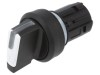 Comutator rotativ 22mm alb fără proeminent 2 poziții