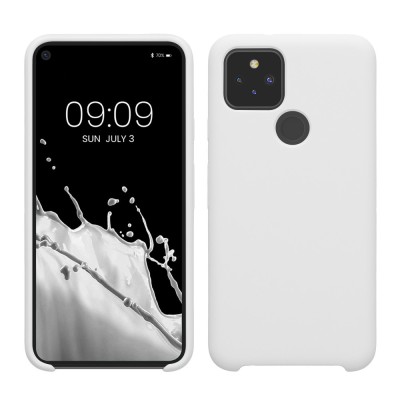 Husa Kwmobile pentru Google Pixel 5, Alb, Silicon, 53633.48 foto